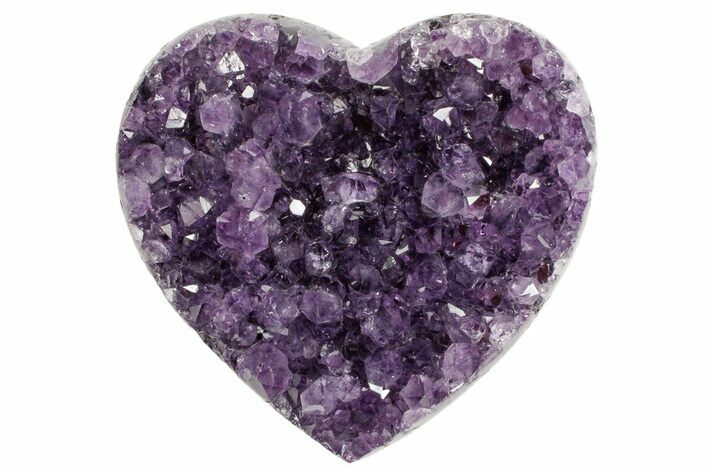 Dark Purple Amethyst Heart - Uruguay #364470